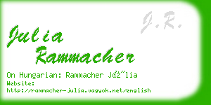 julia rammacher business card